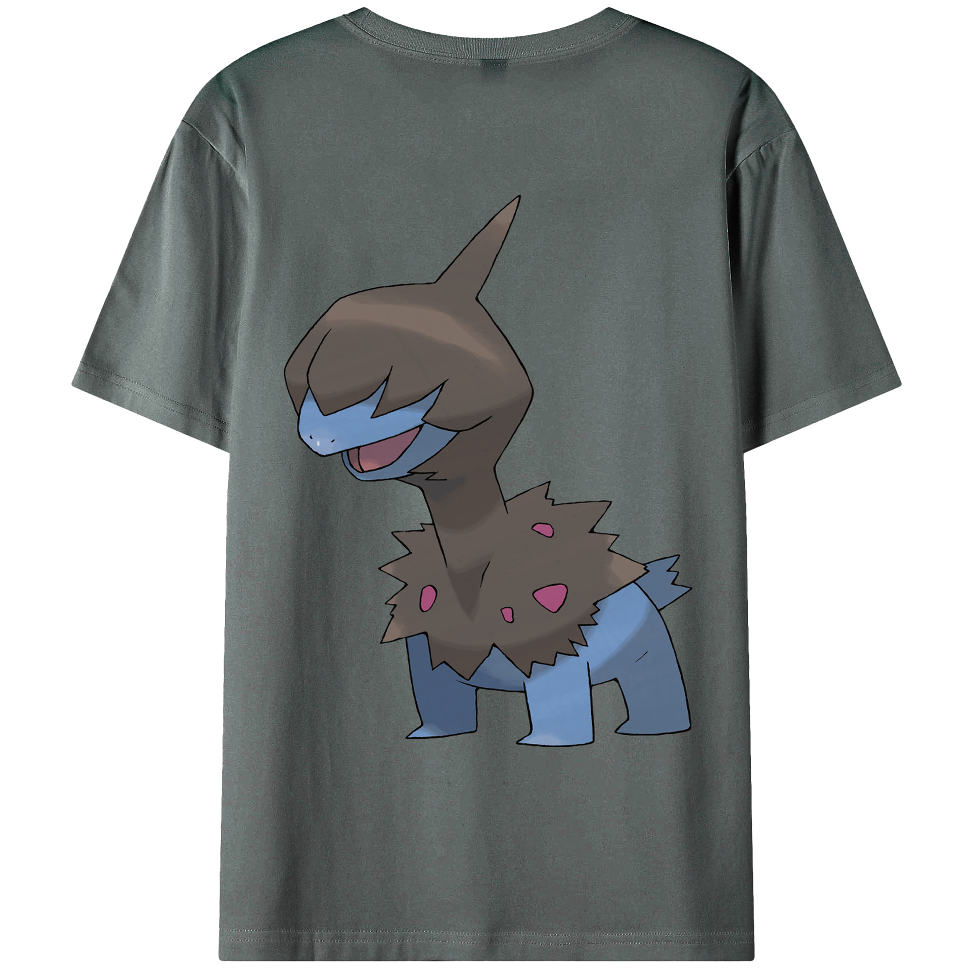（画像用） ポケットモンスター Pokémon 綿100％ メンズ半袖Tシャツ（バックプリント） 通気性